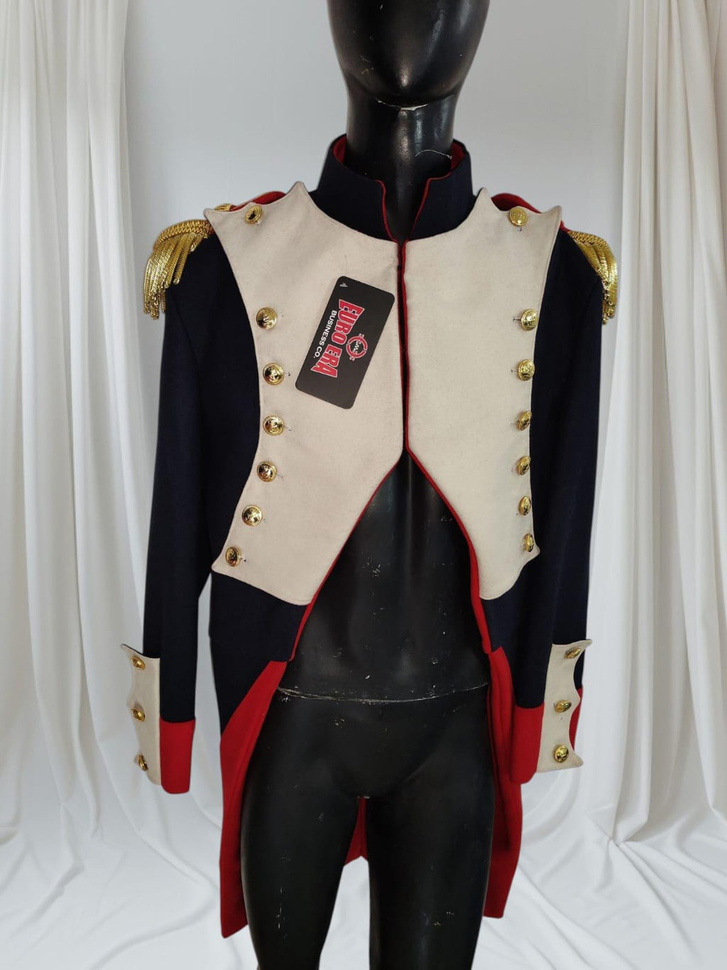 Napoleonic French Imperial Guard Officer Frock Coat: Historical Military Uniform
