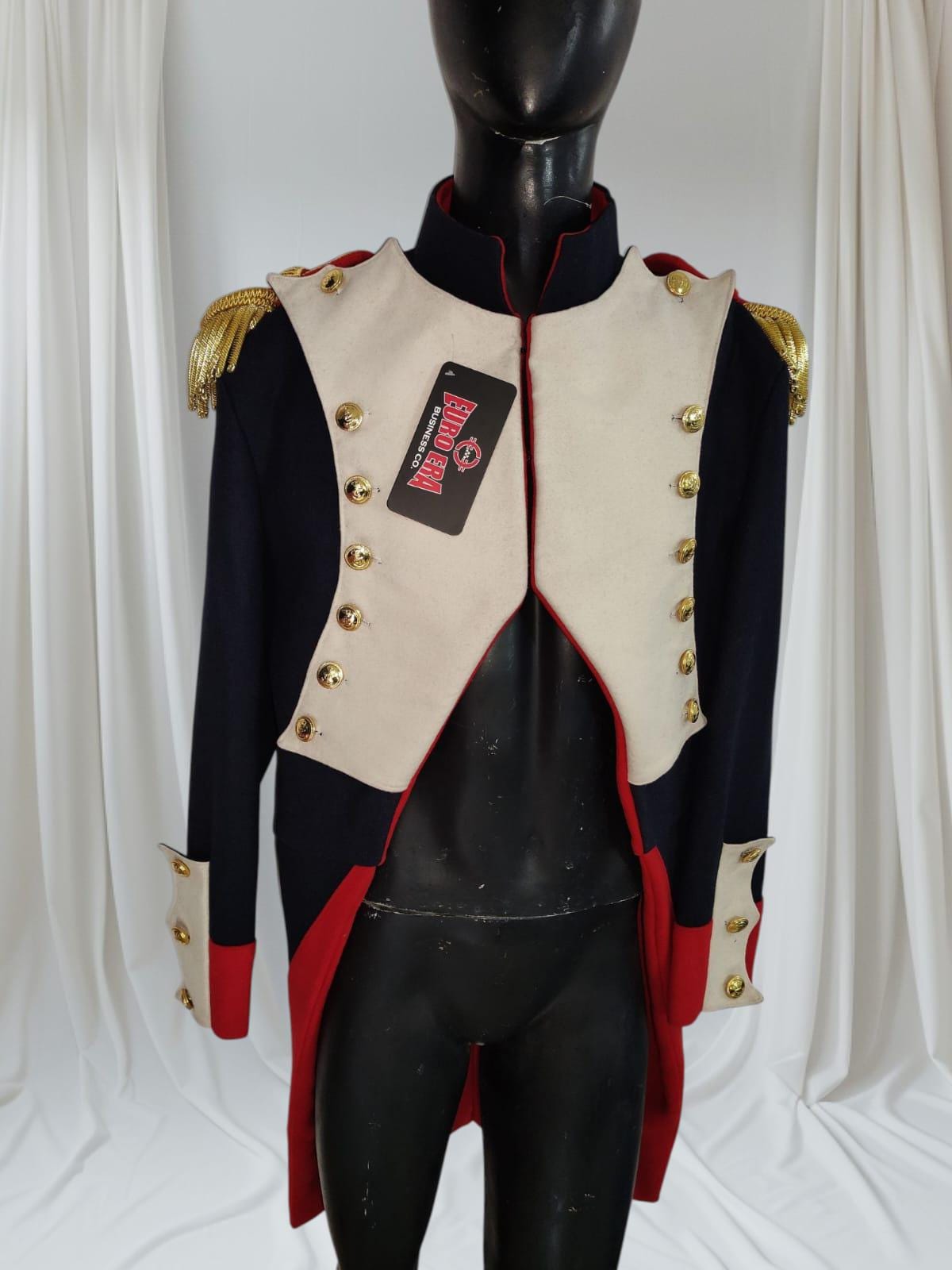 Napoleonic French Imperial Guard Officer Frock Coat: Historical Military Uniform