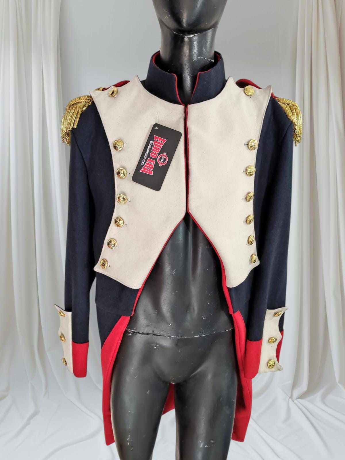 Napoleonic French Imperial Guard Officer Frock Coat: Historical Military Uniform