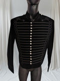 Steampunk Hussars Jacket: Wool Napoleonic Coat, Silver Accents