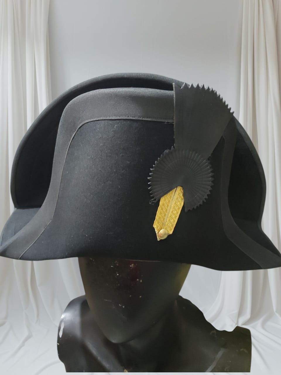 Napoleonic British Officer Bicorn Hat: 18th Century Reenactment Costume