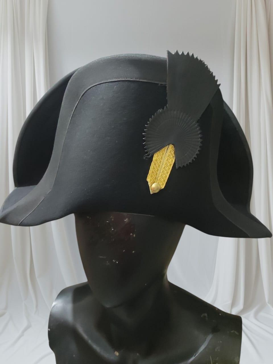 Napoleonic British Officer Bicorn Hat: 18th Century Reenactment Costume