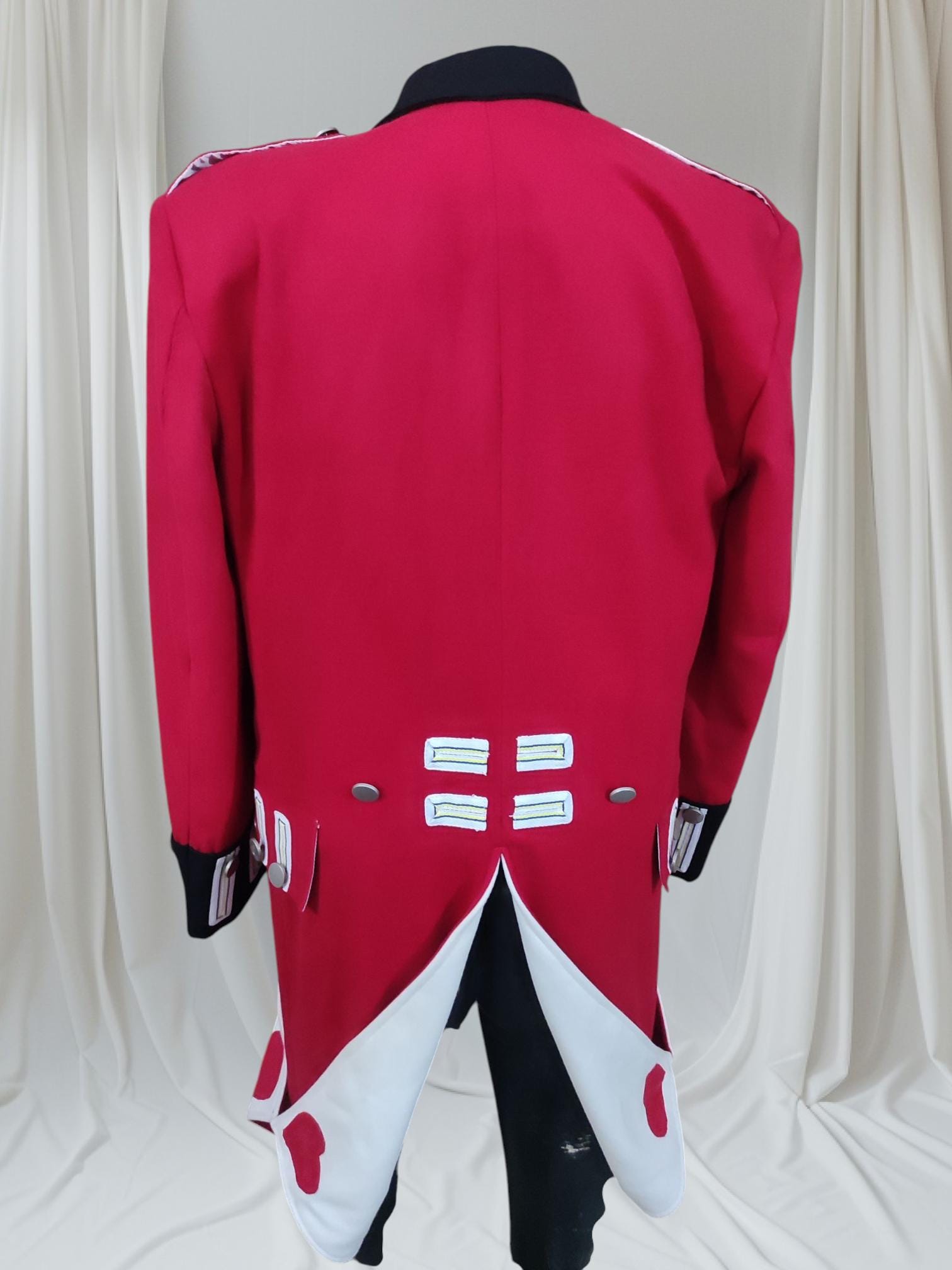 Napoleonic Officer Frock Coat & Waistcoat: 18th Century Military Parade Jacket