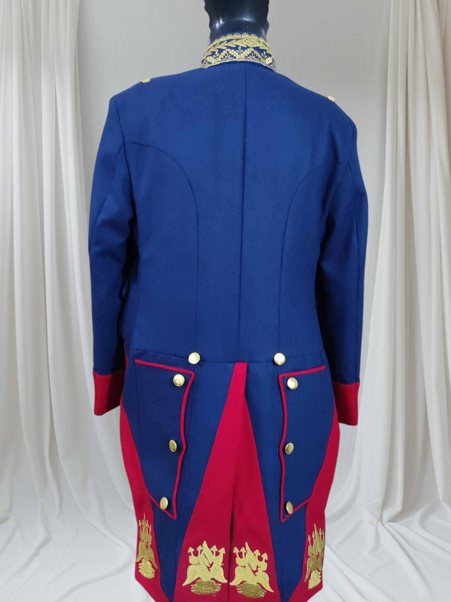 Napoleonic Prussian Dragoon Long Coat: Historical Reenactment Uniform