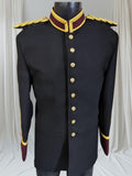 Ceremonial Officer Parade Jacket: Military Uniform Coat with Gold Detailing