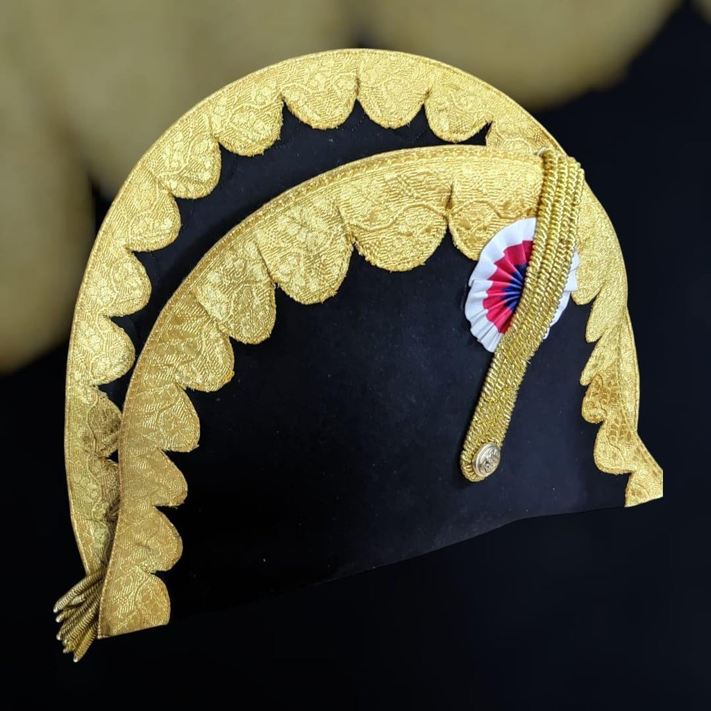 Napoleonic Bicorn Hat: 1st Empire Reenactment Costume Accessory