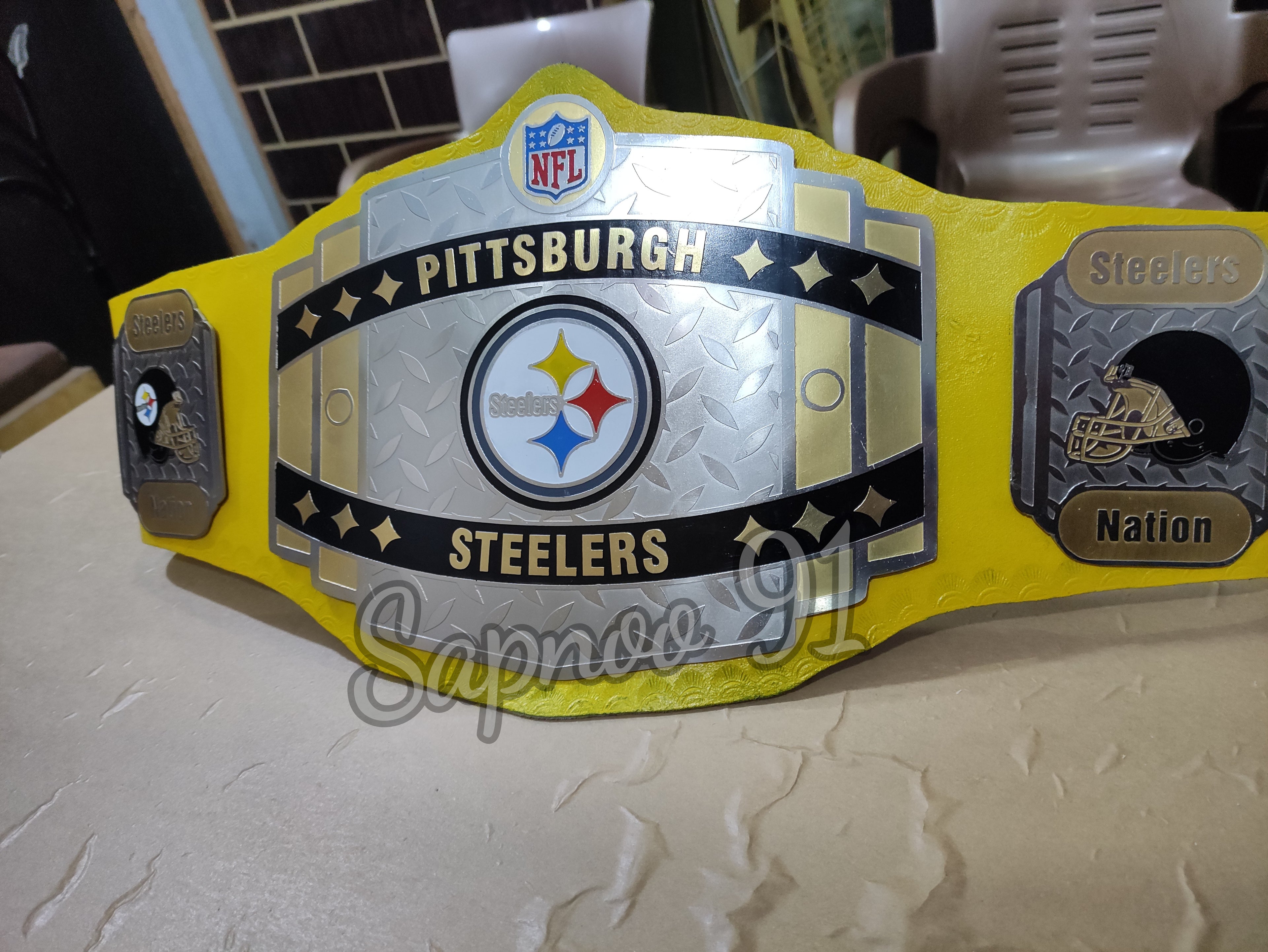 New NFL Pittsburgh Steelers Championship belt