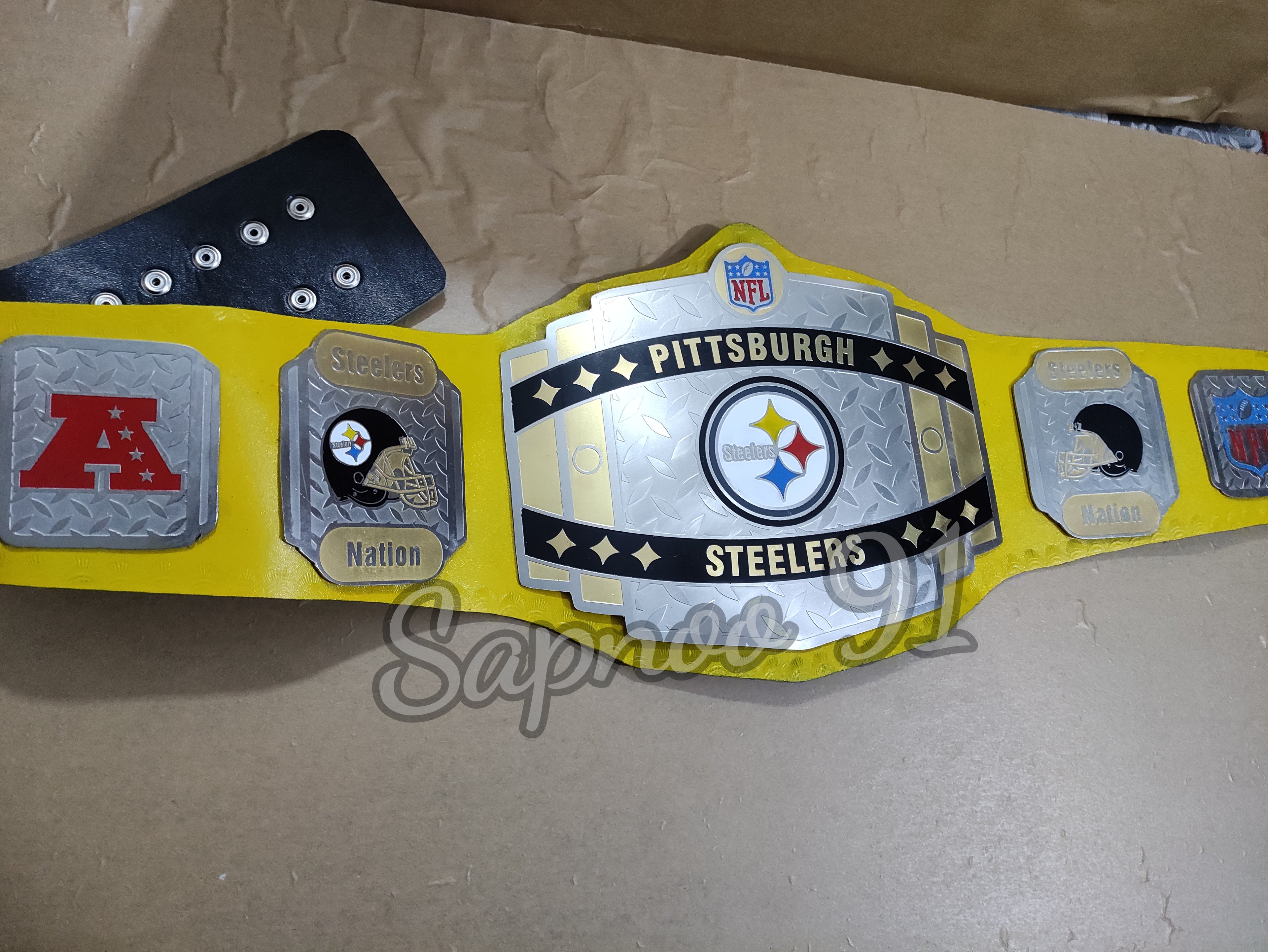 New NFL Pittsburgh Steelers Championship belt