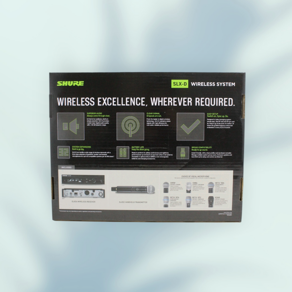 Shure SLXD24/SM58 Digital Wireless Handheld Microphone System -