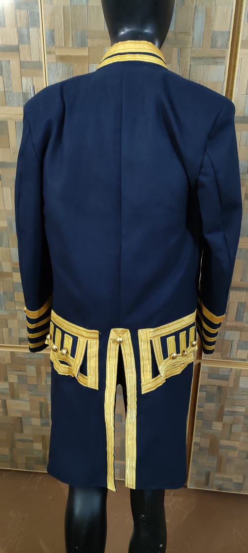 New Napoleonic Regency Naval Admiral Captain Frock Coat & Waistcoat