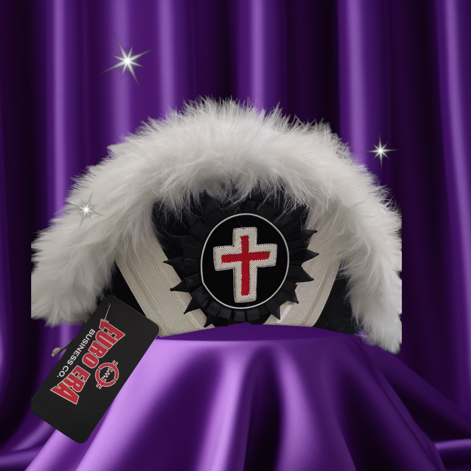 New Masonic Knight Templar Officers Bicorn Hat