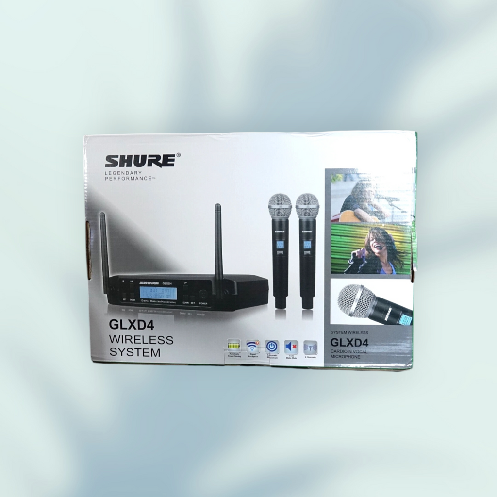New GLXD4 Vocal Dual Channel Wireless Microphone SHURE 2 BETA58A GLXD24