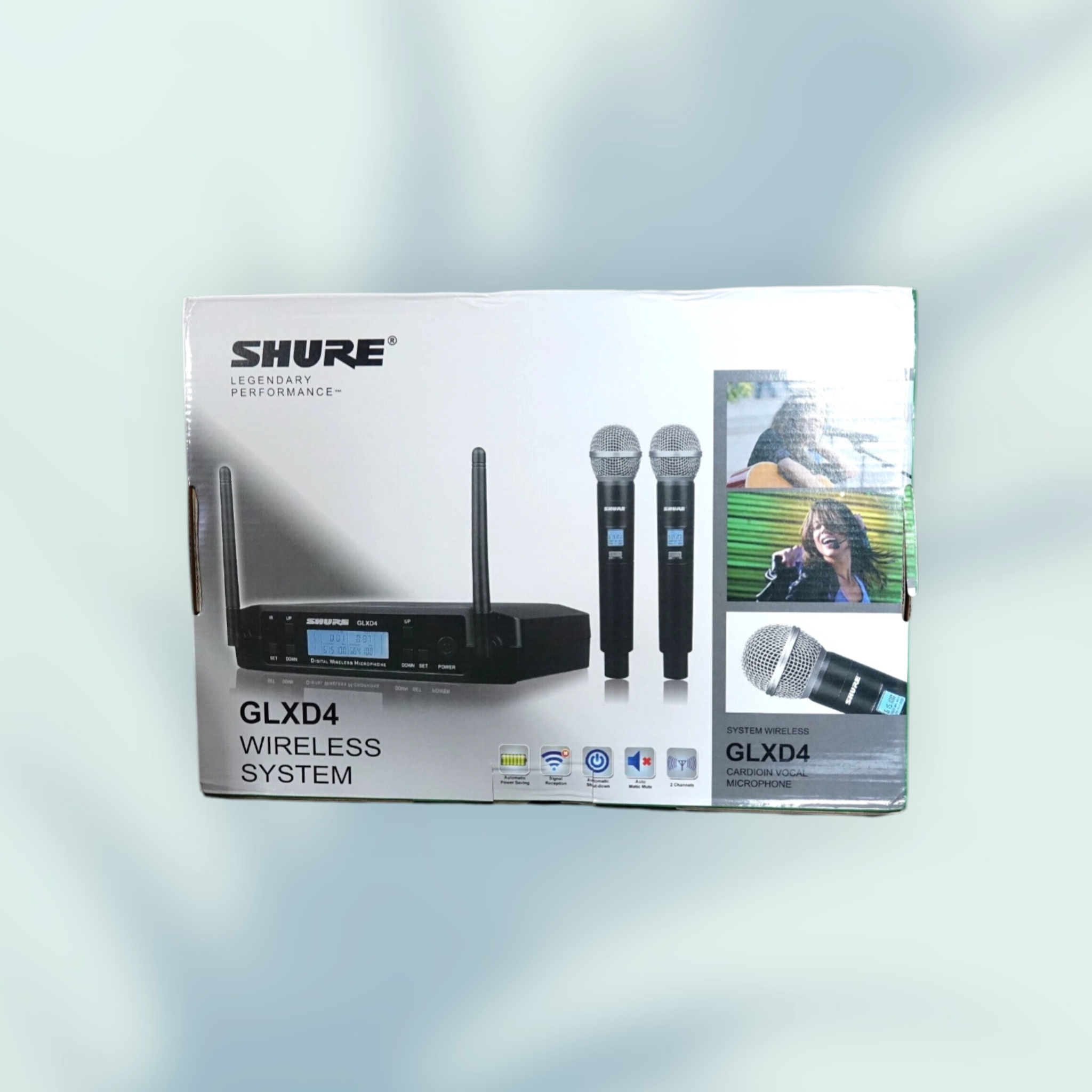 New GLXD4 Vocal Dual Channel Wireless Microphone SHURE 2 BETA58A GLXD24