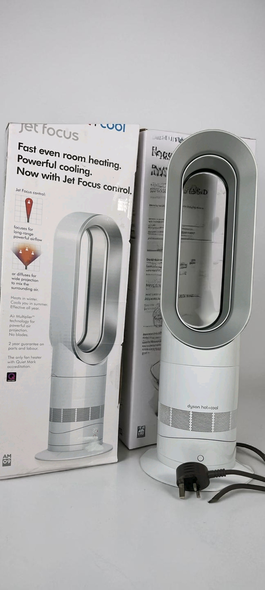 Dyson Hot + Cool AM09 White/Silver Fan Heater