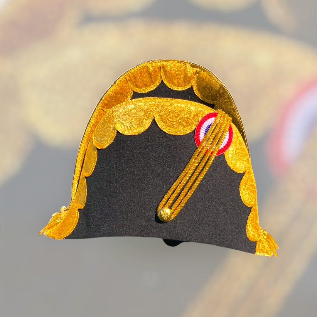 Napoleonic Revolutionary civil war General Marshall Officer Bicorn Hat