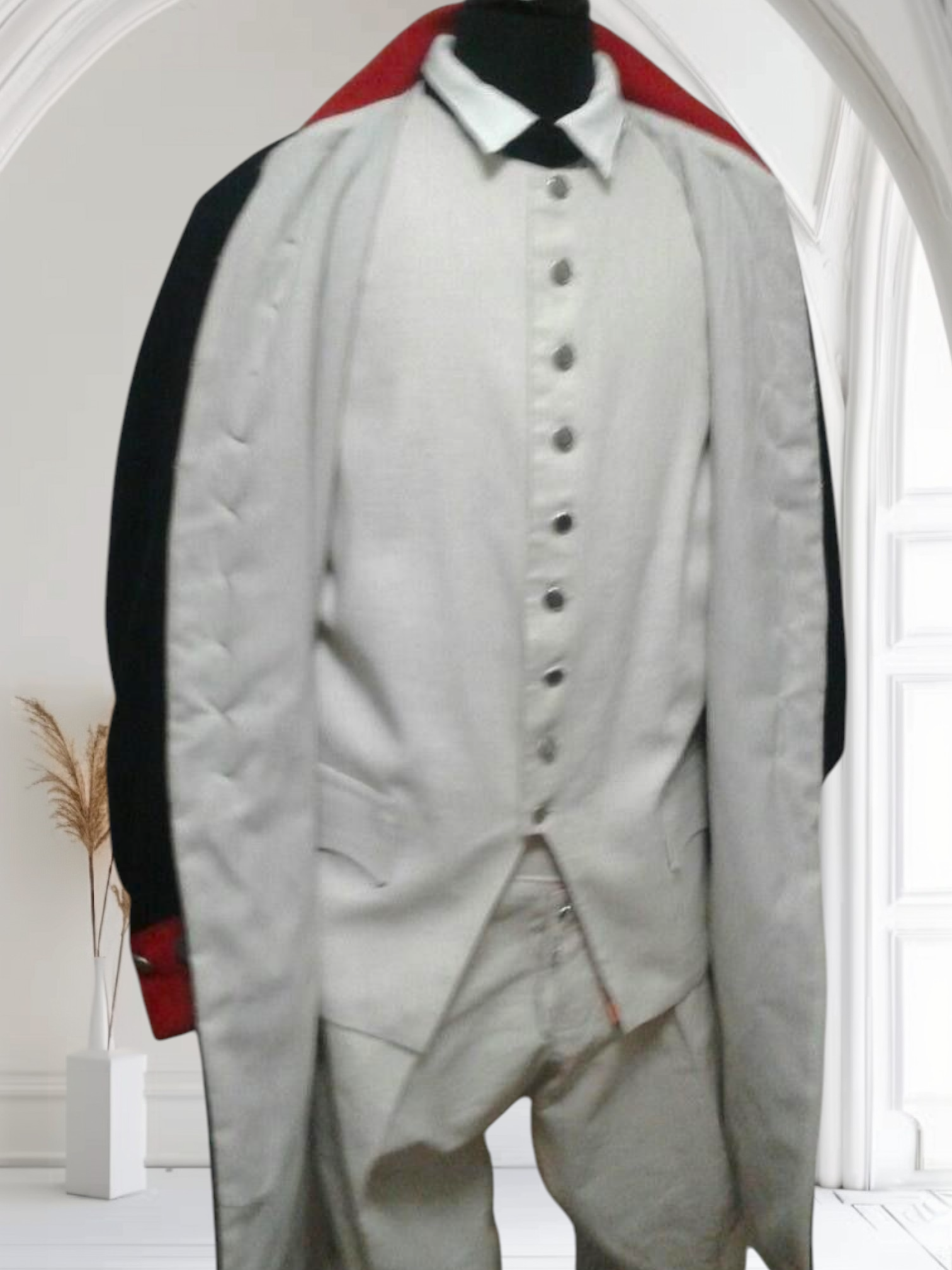 Napoleonic Revolutionary War Military Officer Naval Captain Frock Coat & Vest