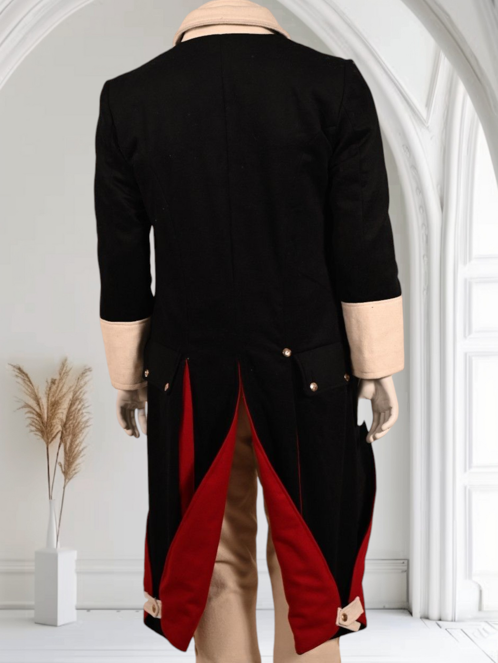 Napoleonic Revolutionary War Military Officer Naval Captain Frock Coat & Vest