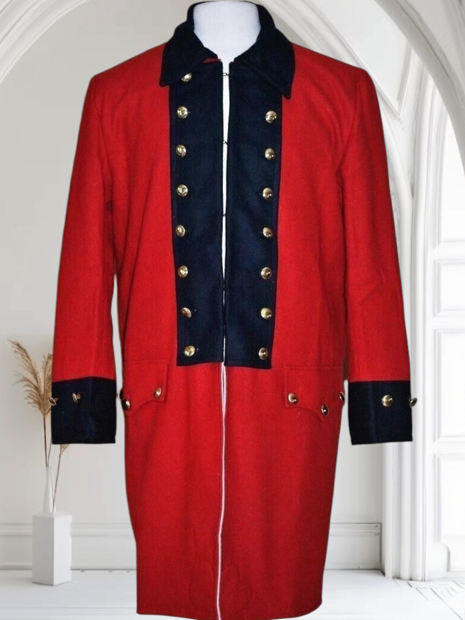 Napoleonic Revolutionary War British Army Regimental Red Frock Coat