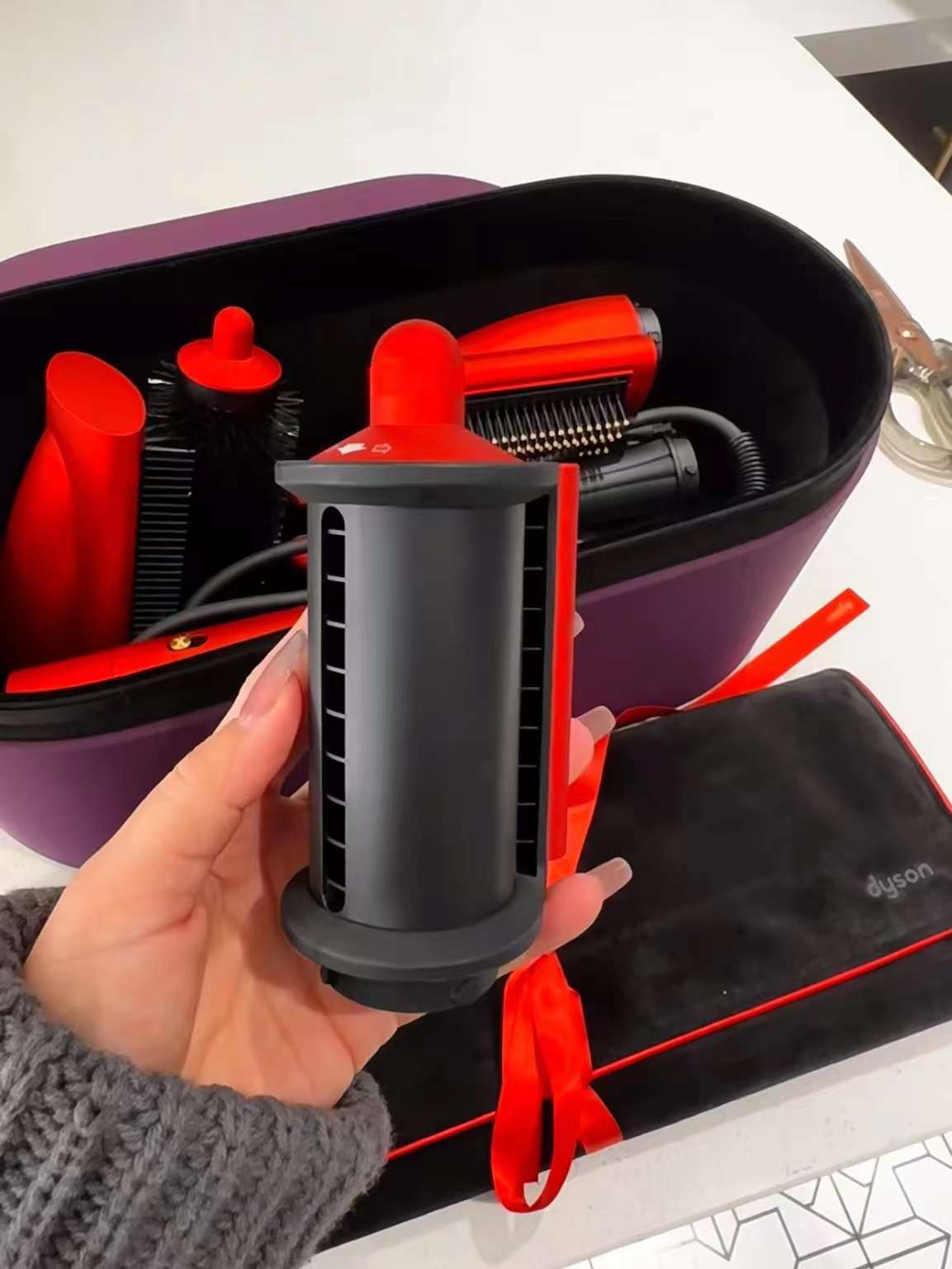 Dyson HS05 Airwrap Multi-styler Complete Long in a special edition Topaz Orange