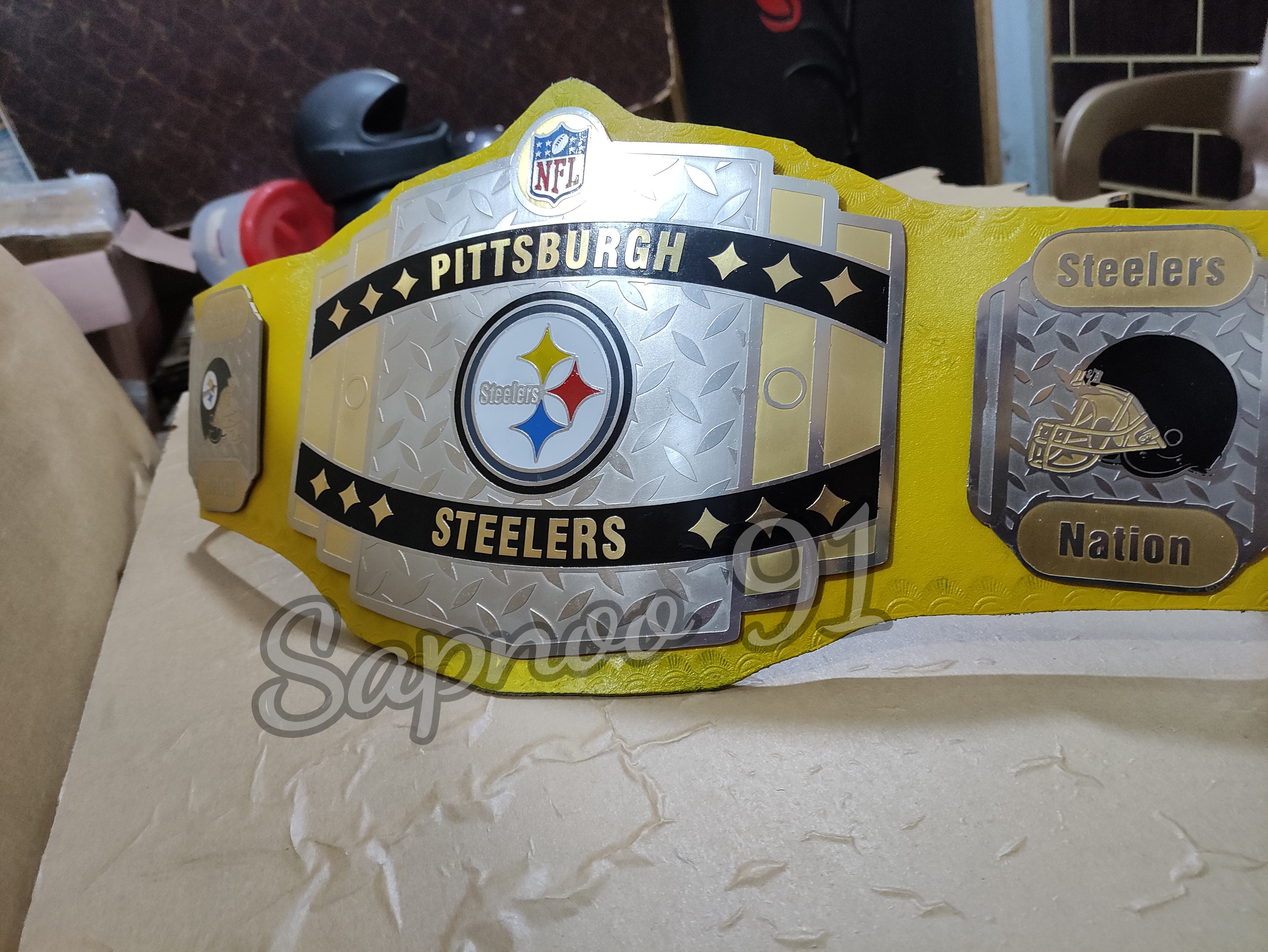 New NFL Pittsburgh Steelers Championship belt