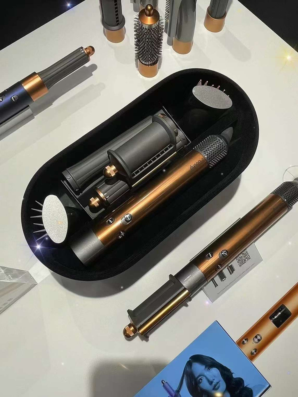 Dyson Airwrap HS05 multi-styler Complete Long in Nickel/Copper