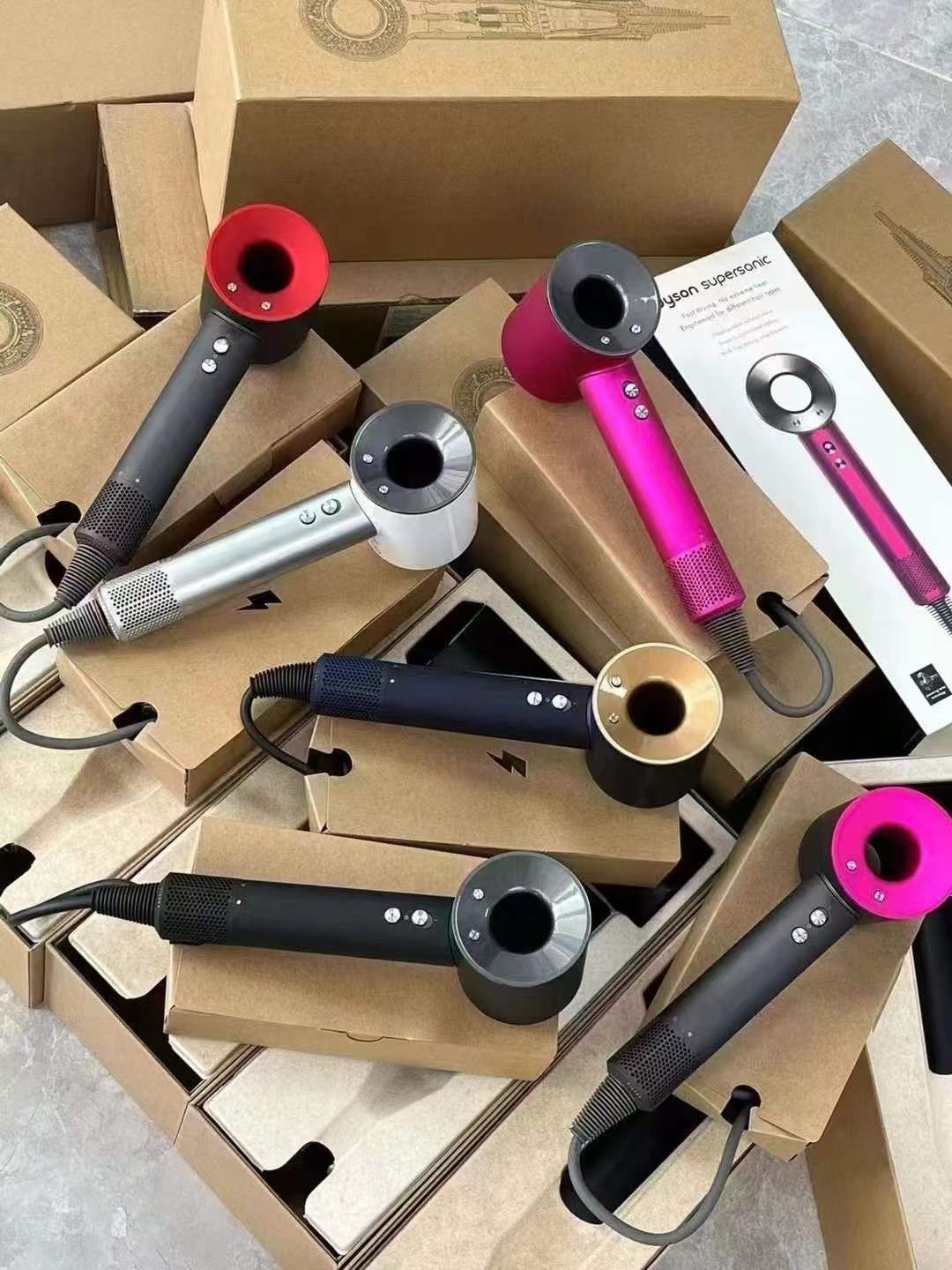 Supersonic hair dryer in various colors