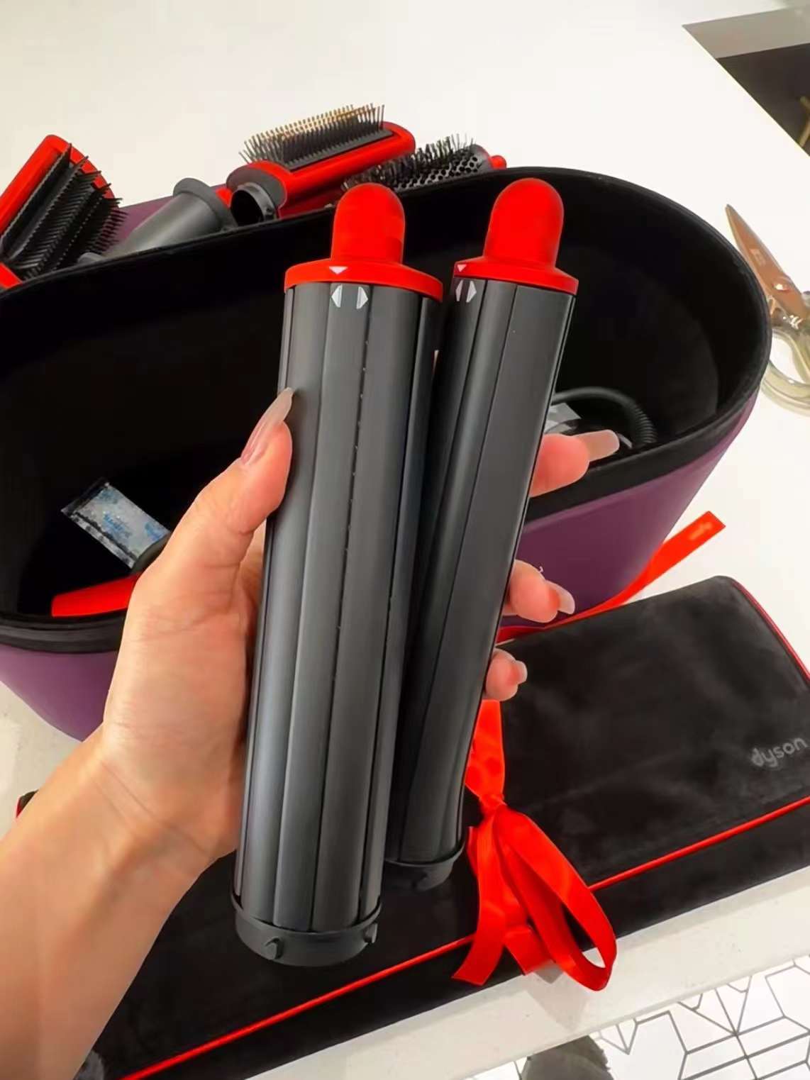 Dyson HS05 Airwrap Multi-styler Complete Long in a special edition Topaz Orange