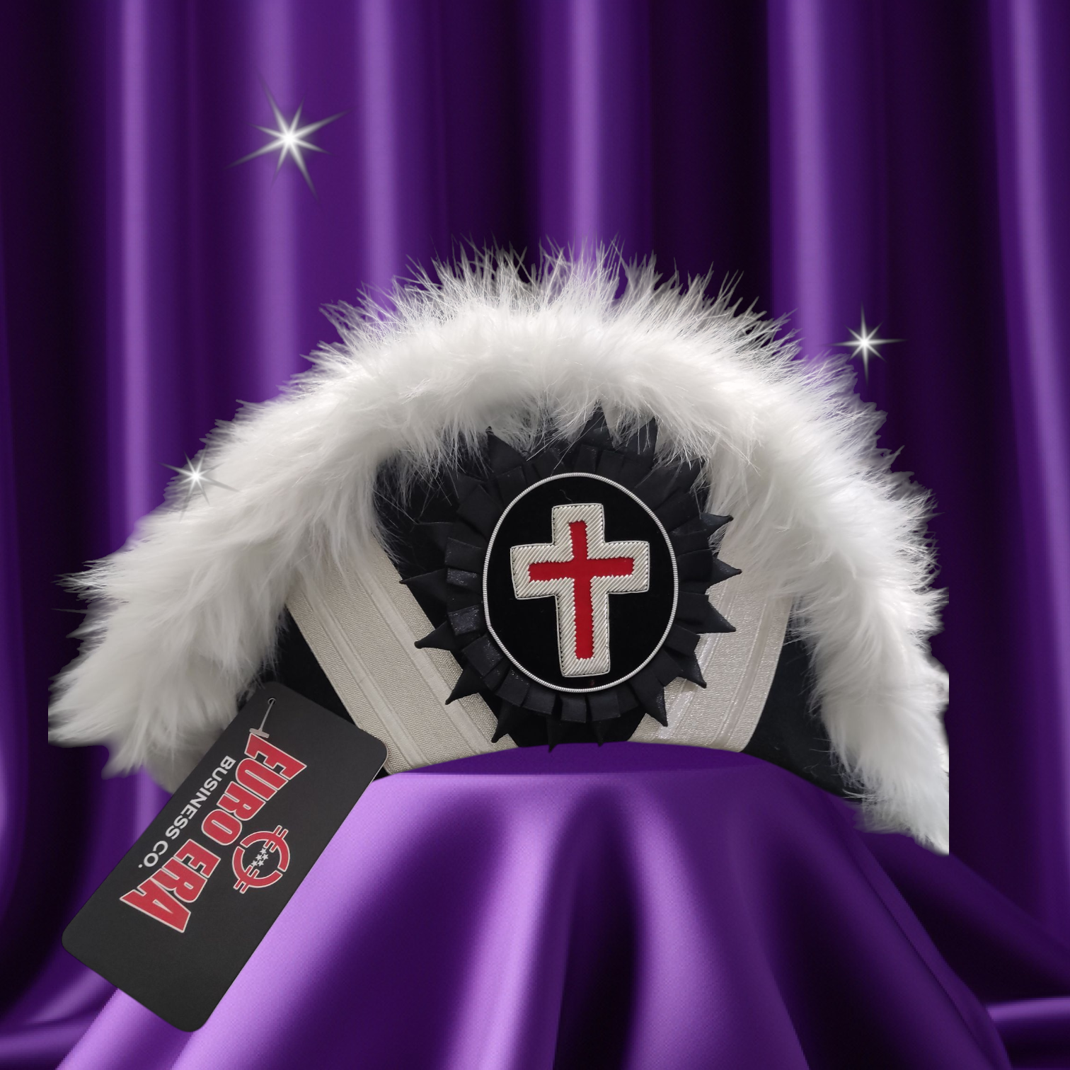 New Masonic Knight Templar Officers Bicorn Hat