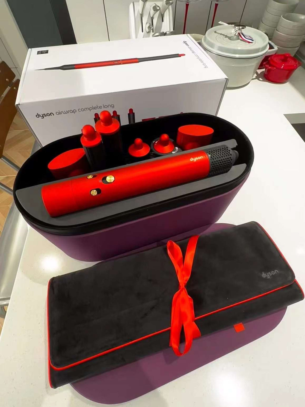 Dyson HS05 Airwrap Multi-styler Complete Long in a special edition Topaz Orange
