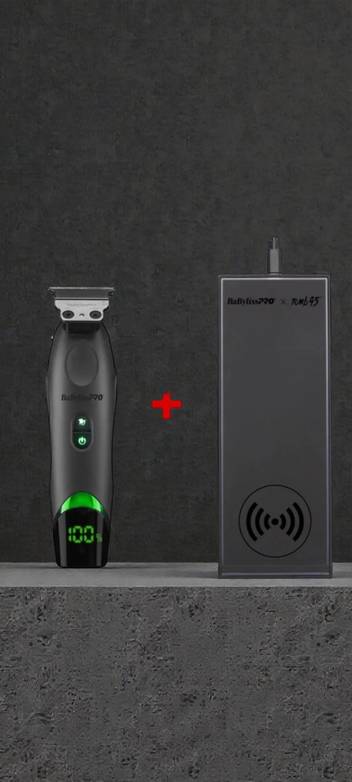 BaBy lissPRO x Tomb 45 Wireless-Charging Trimmer set.