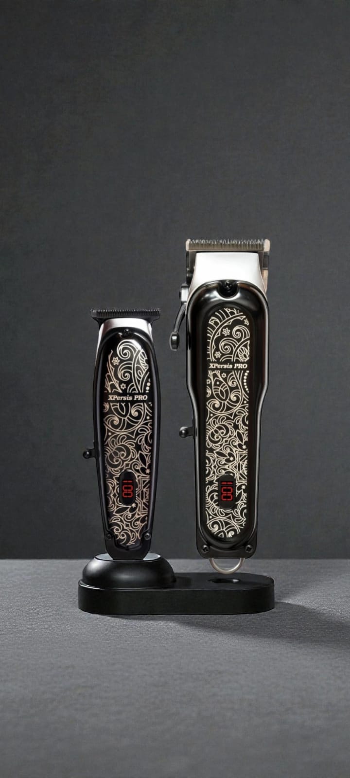 XPERSIS PRO Black All Metal Cordless Barber Combo
