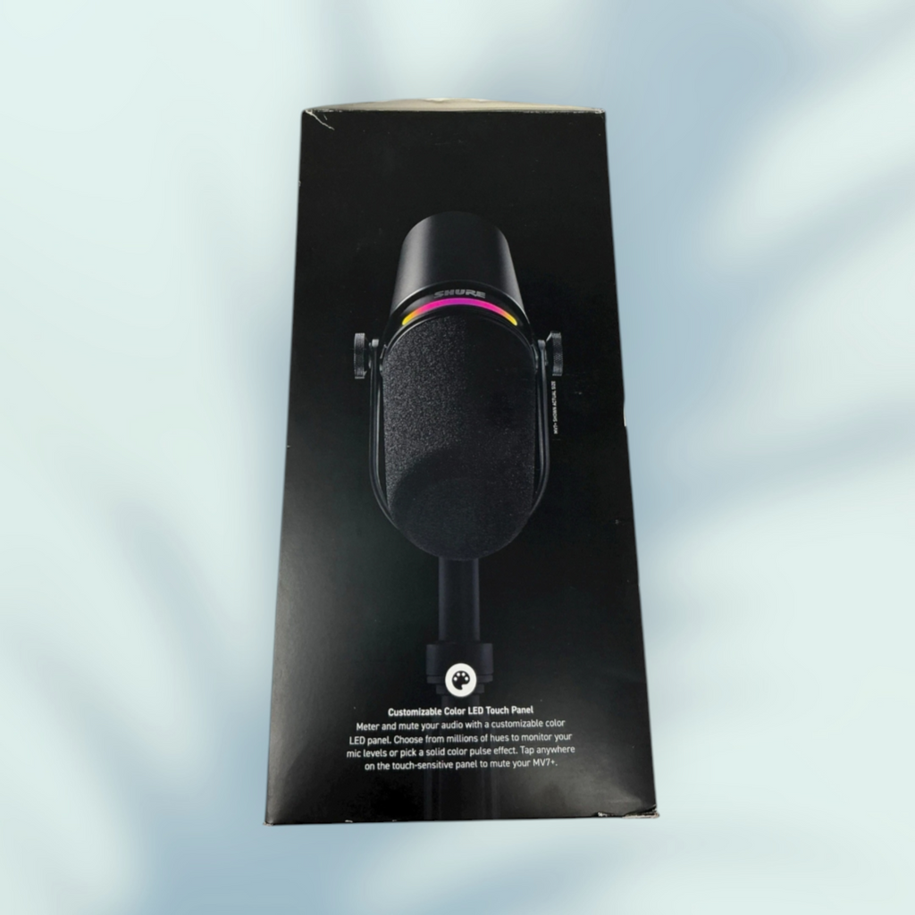 Shure MV7+ Hybrid Output USB-C & XLR Podcast Microphone & Desktop Stand