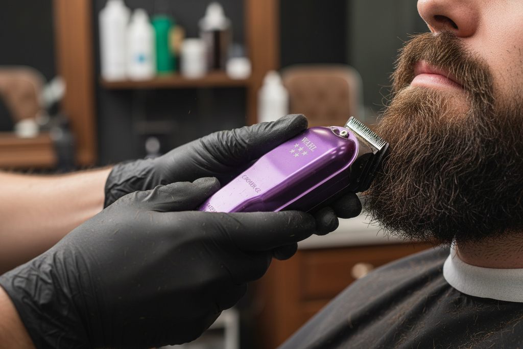 Wahl 5 Star Cordless Legend Professional Hair Clipper in a purple metal finish