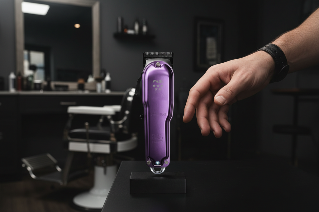 Wahl 5 Star Cordless Legend Professional Hair Clipper in a purple metal finish