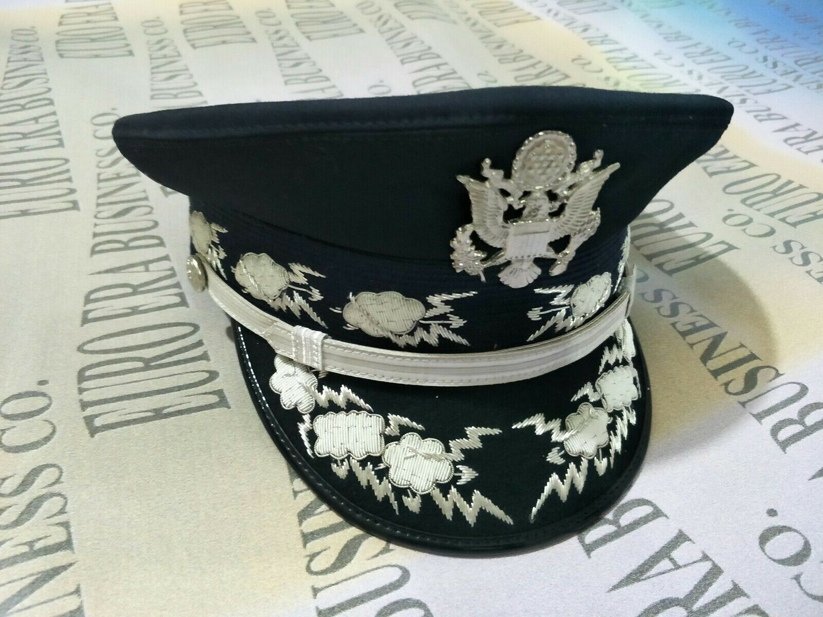 WW2 USAF General Officers Parade Visor Hat Cap