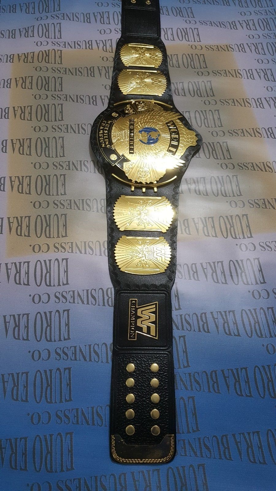 NEW WWF CLASSIC WINGED EAGLE CHAMPIONSHIP BELT , 2MM BRASS PLATES