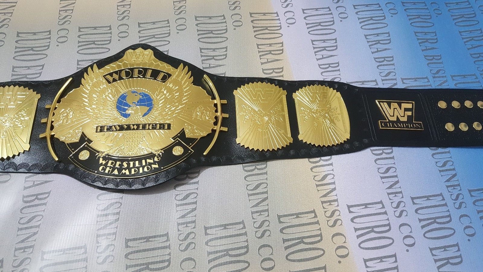 NEW WWF CLASSIC WINGED EAGLE CHAMPIONSHIP BELT , 2MM BRASS PLATES