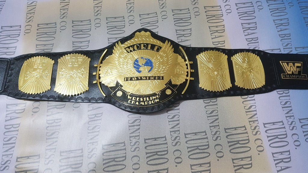 NEW WWF CLASSIC WINGED EAGLE CHAMPIONSHIP BELT , 2MM BRASS PLATES