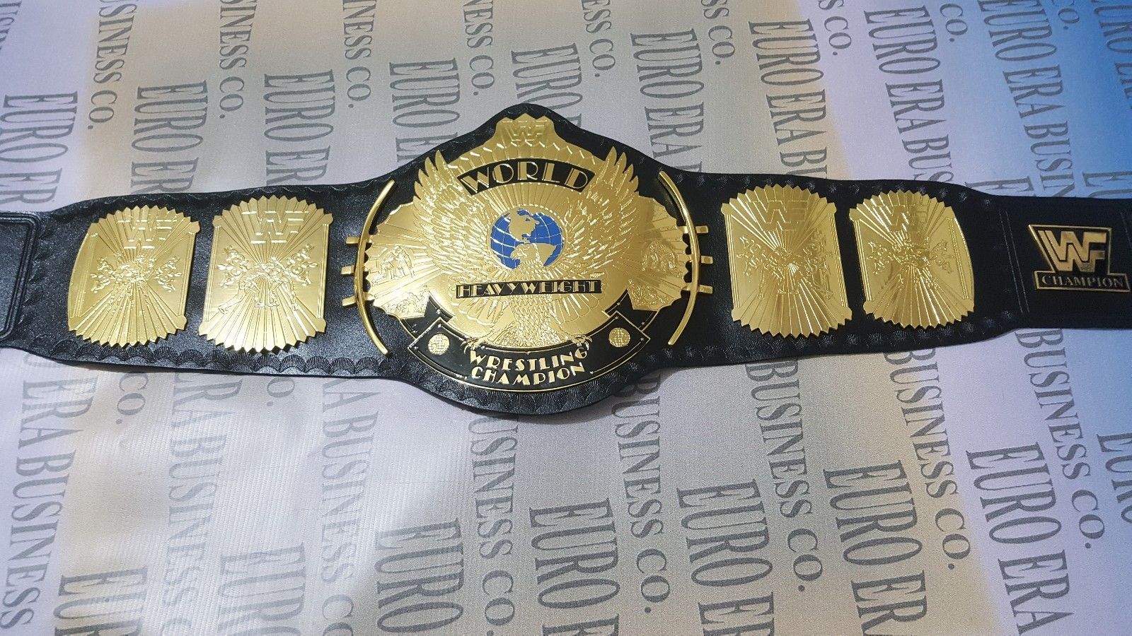 NEW WWF CLASSIC WINGED EAGLE CHAMPIONSHIP BELT , 2MM BRASS PLATES
